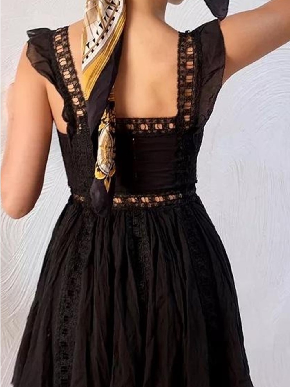 Free People Verona Ruffled Sleeve Lace Dress - Picture 2 of 9